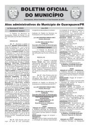 Boletim Oficial 719 - Prefeitura de Guarapuava