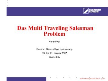 Das Multi Traveling Salesman Problem