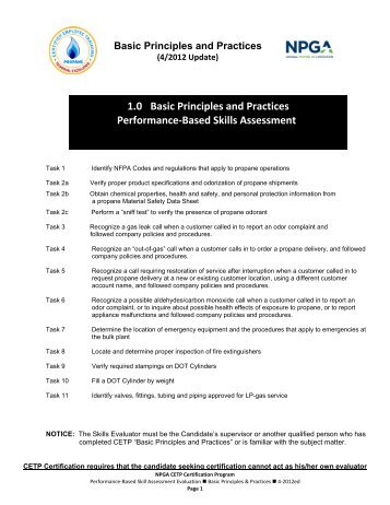 1.0 Basic Principles and Practices - National Propane Gas Association
