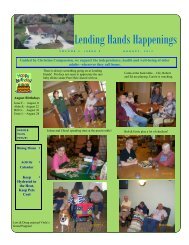 Lending Hands Happenings - WesleyLife