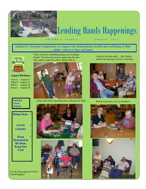 Lending Hands Happenings - WesleyLife