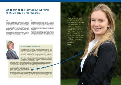 GraduateRecruitment Brochure - RSM Farrell Grant Sparks