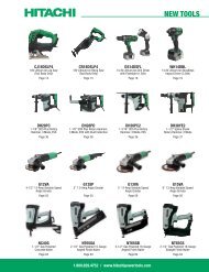 Hitachi Power Tool Catalog - R.V. Evans