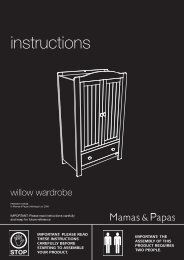 Willow Wardrobe instructions - Mamas & Papas