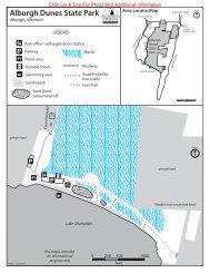 Alburg Dunes Park Map & Guide (pdf) - Vermont State Parks