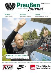 Journal vom Heimspiel der PreuÃŸen gegen die SpVgg