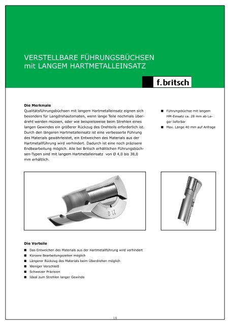 Spannen - Friedrich Britsch GmbH & Co. KG