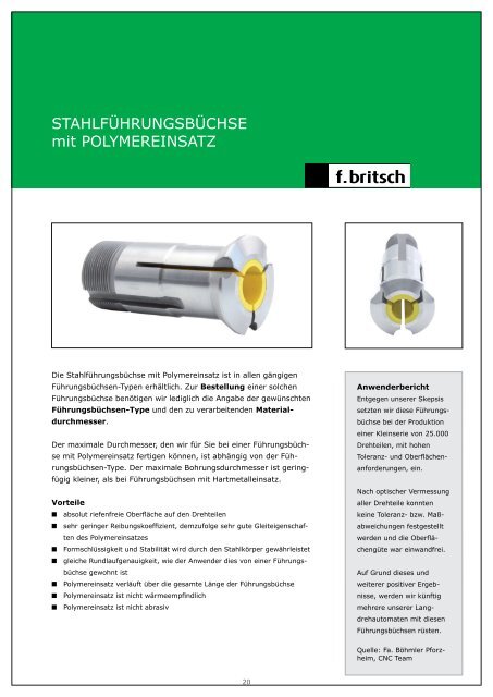 Spannen - Friedrich Britsch GmbH & Co. KG