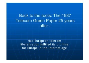 Herbert Ungerer - Telecom Reform Conference