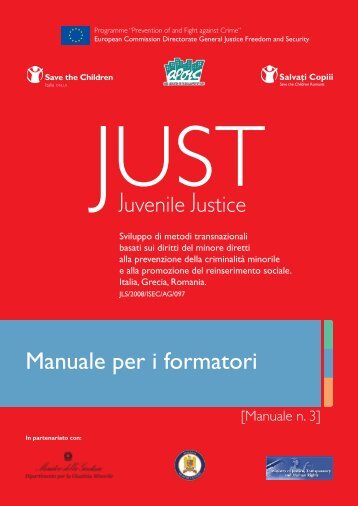 Progetto Just: manuale per i formatori - Save the Children Italia Onlus