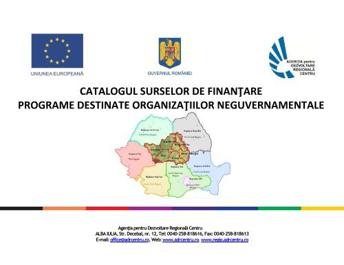 catalogul surselor de finanÅ£are programe destinate organizaÅ£iilor ...