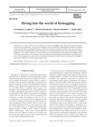 Diving into the world of biologging - ResearchGate