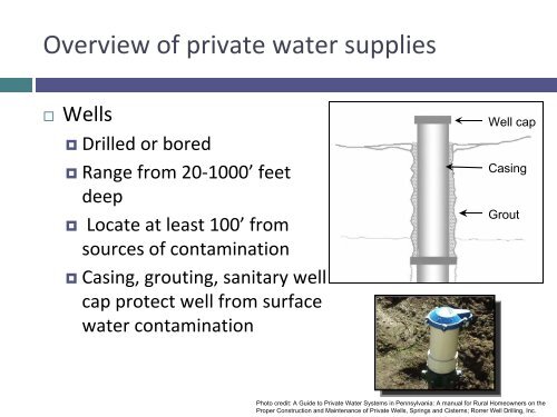 Mid-Atlantic Drinking Water/Master Well Owner Network