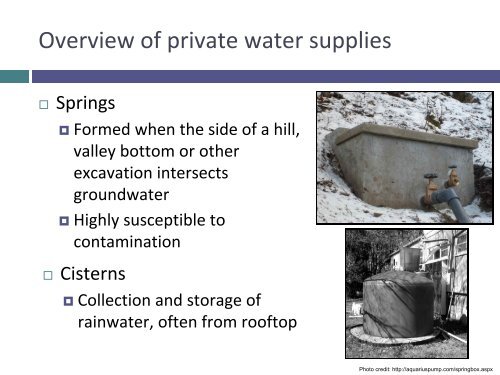 Mid-Atlantic Drinking Water/Master Well Owner Network