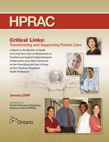 Transforming and Supporting Patient Care - Health Professions ...