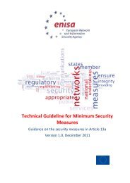 Technical Guideline for Minimum Security Measures - enisa - Europa