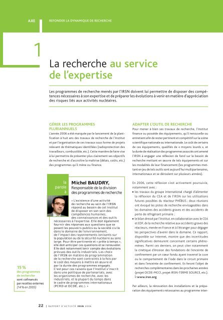 Télécharger le rapport d'activité IRSN 2006.