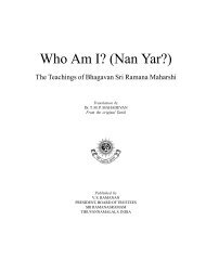 Who Am I? (Nan Yar?) - The Bhagavan Sri Ramana Maharshi website