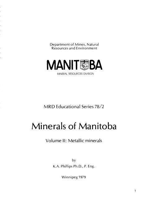 metallic metals - Government of Manitoba