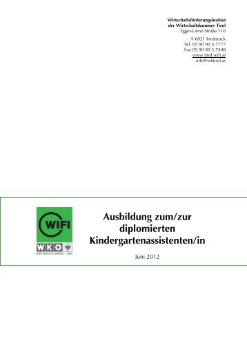 Produktbeschreibung_Kindergartenassistenin.pdf - WIFI Tirol