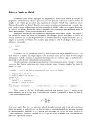 3. Roteiro e funÃ§Ã£o no Matlab. CÃ¡lculo de funÃ§Ãµes por ... - DEMAR