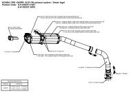 HONDA CBR 1000RR; SLIP-ON exhaust system ... - Akrapovic Auspuff