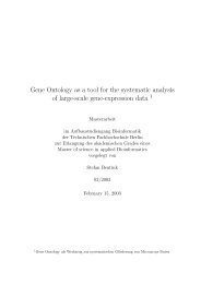 Gene Ontology as a tool for the systematic analysis of large-scale ...