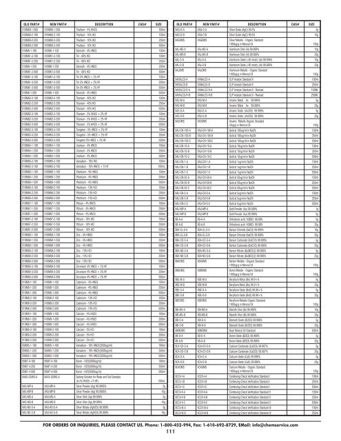 Download Supplement - Chem Service