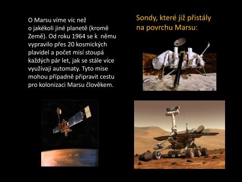 Planeta Mars - Základní škola Náměstí Nový Bor