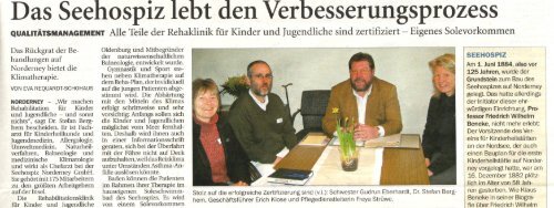 Ostfriesischer Kurier vom 07.03.2009 - Seehospiz Norderney