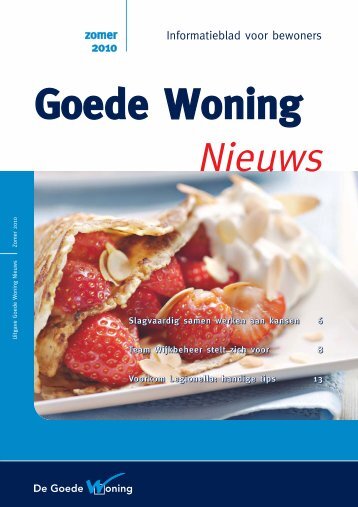 dgw-zomer 2010 - De Goede Woning