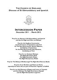 intercession paper - The Diocese of St Edmundsbury and Ipswich