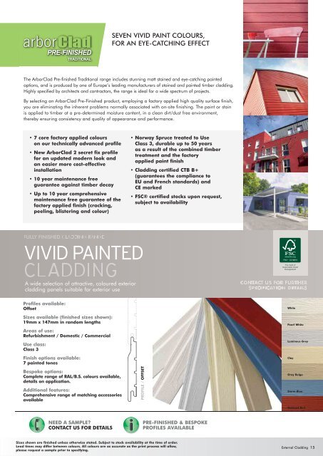 ArborClad cladding range - RIBA Product Selector