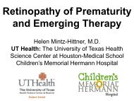 Retinopathy of Prematurity and Emerging Therapy - Healthcare ...