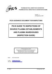 PI 008-3 Guide to Plasma Inspections - PIC/S