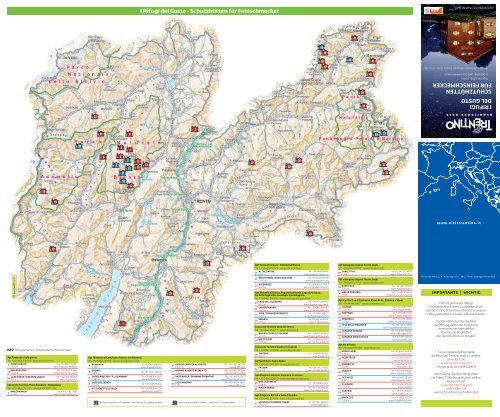 Scarica la cartina con i Rifugi aderenti - Valle del Chiese
