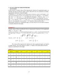 Section 3: Evaluation of Trig Functions