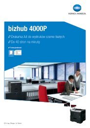 bizhub 4000P - ulotka produktowa, PDF - Konica Minolta