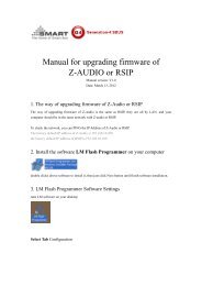 Manual for upgrading firmware of Z-AUDIO or RSIP - Smart-Bus ...