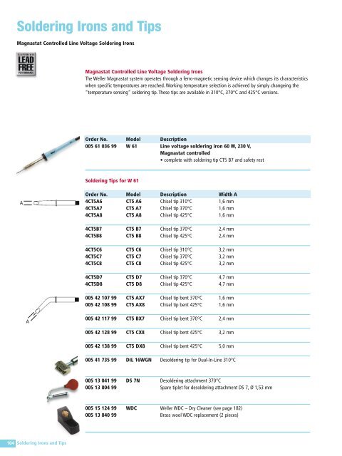 Soldering Irons and Tips