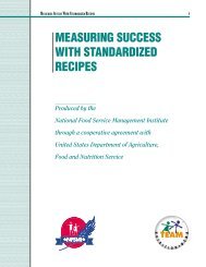 measuring success with standardized recipes - National Food ...