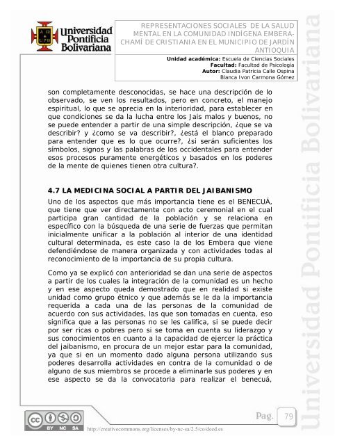 REPRESENTACIONES SOCIALES DE LA SALUD MENTAL ... - EAV
