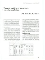 Thermit welding of chromium- vanadium rail steel - Vanitec