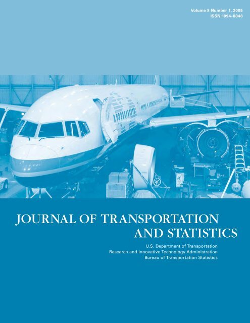 journal of transportation and statistics - Research and Innovative ...