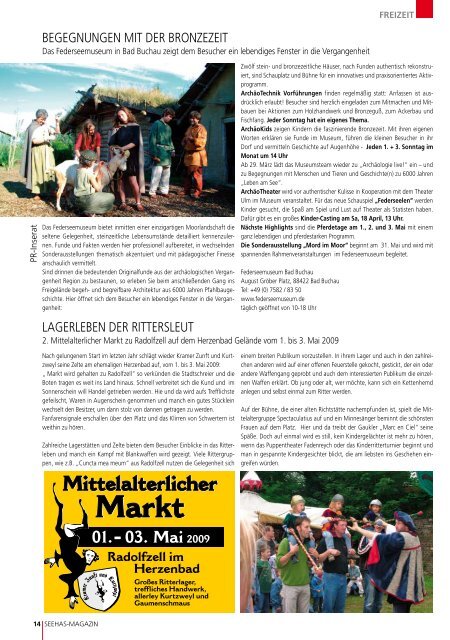 freizeit - business am bodensee - Seehas Magazin