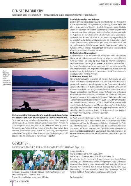 TITELTHEMA: ZEITREISEN AM BODENSEE ... - Seehas Magazin