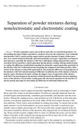 Separation of powder mixtures during nonelectrostatic and ...