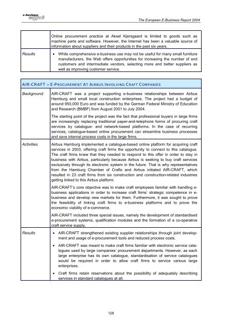 The European e-Business Report 2004 - Berlecon Research GmbH