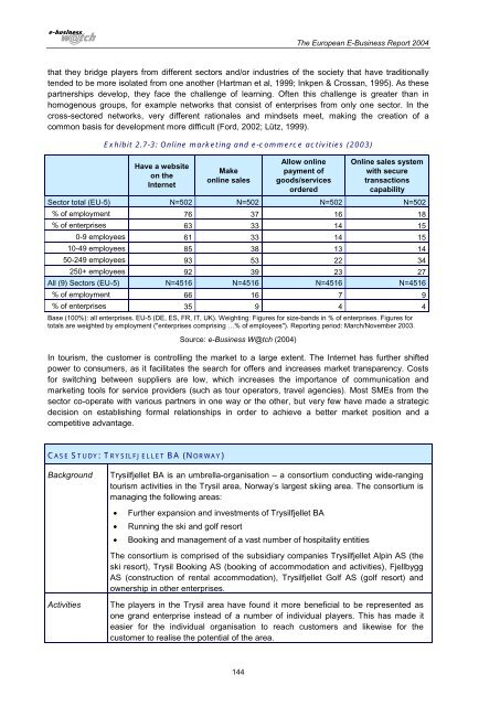 The European e-Business Report 2004 - Berlecon Research GmbH