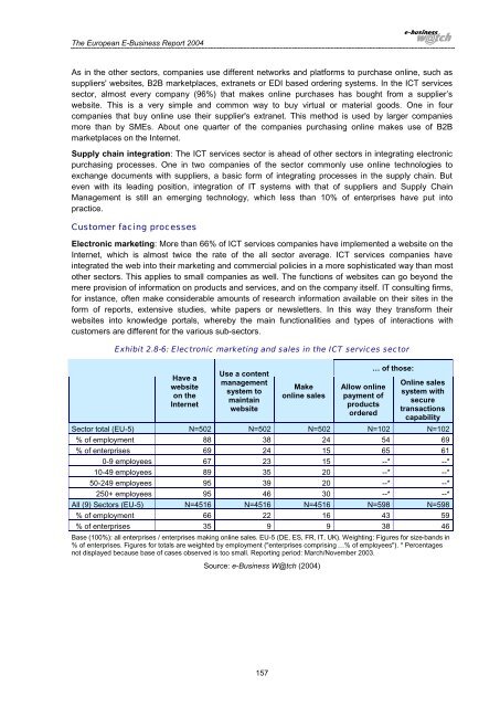 The European e-Business Report 2004 - Berlecon Research GmbH